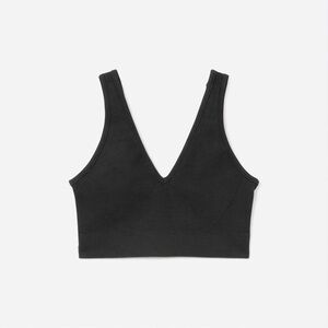 Everlane Black V-Neck Bra